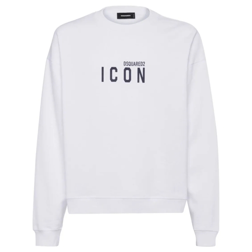 Dsquared2 Pullover Cotton Jersey Sweater White