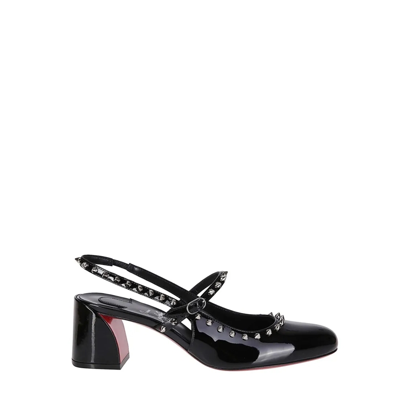 Christian Louboutin Pumps Janispikes Sandals 55 Black