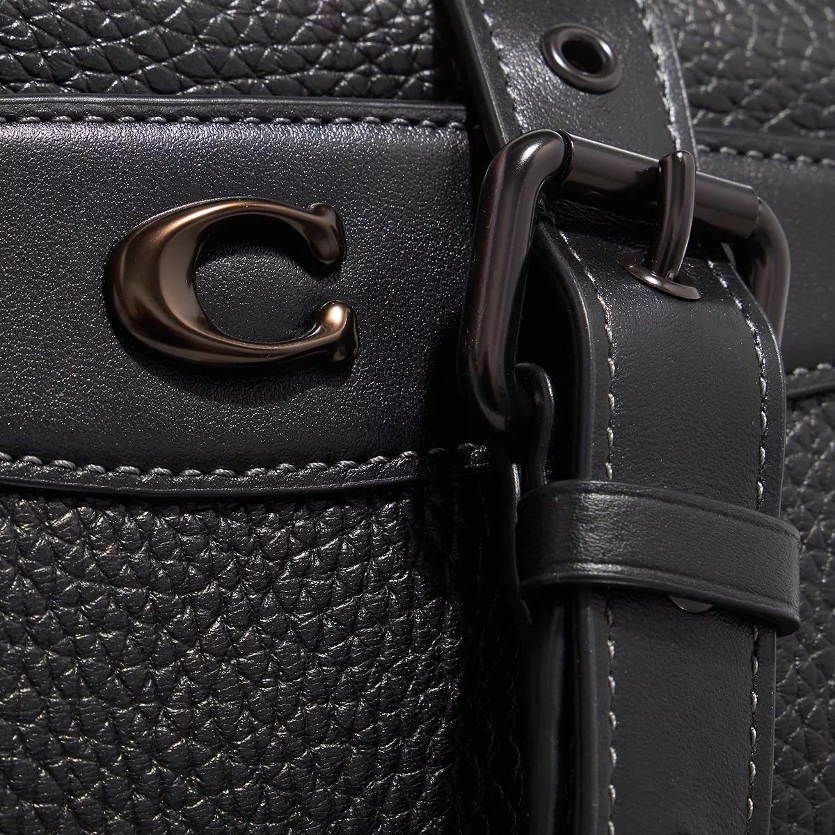 Coach Soft Pebble Leather Camera Bag Black Crossbody Bag