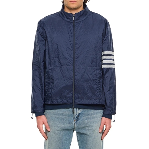 Thom Browne Übergangsjacke Funnel Neck Ripstop Jacket Blue