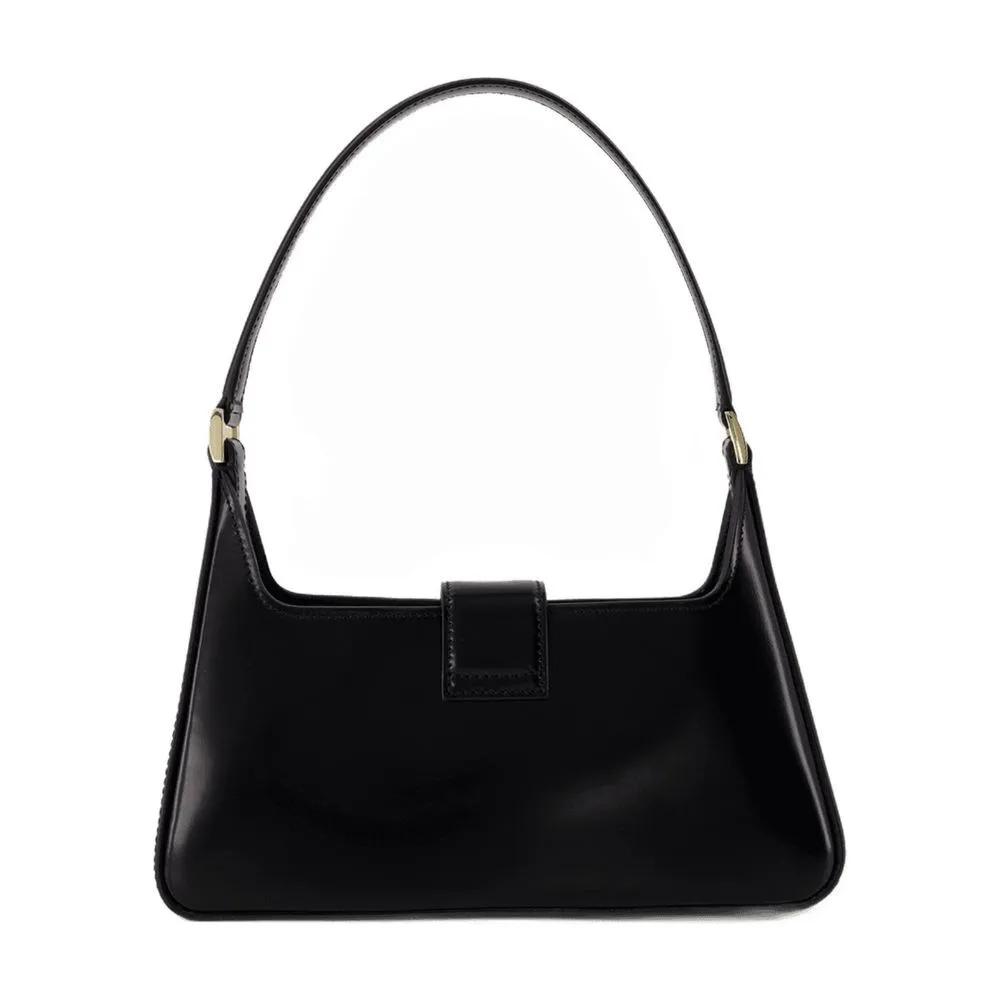 Anine Bing Hobo bags Lou Shoulder Bag Leather Black in zwart