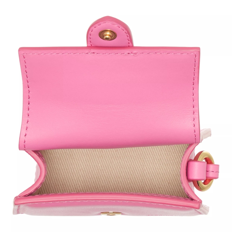 Jacquemus Portemonnaie mit Überschlag Le Porte Bambino Neonpink(Image 5)