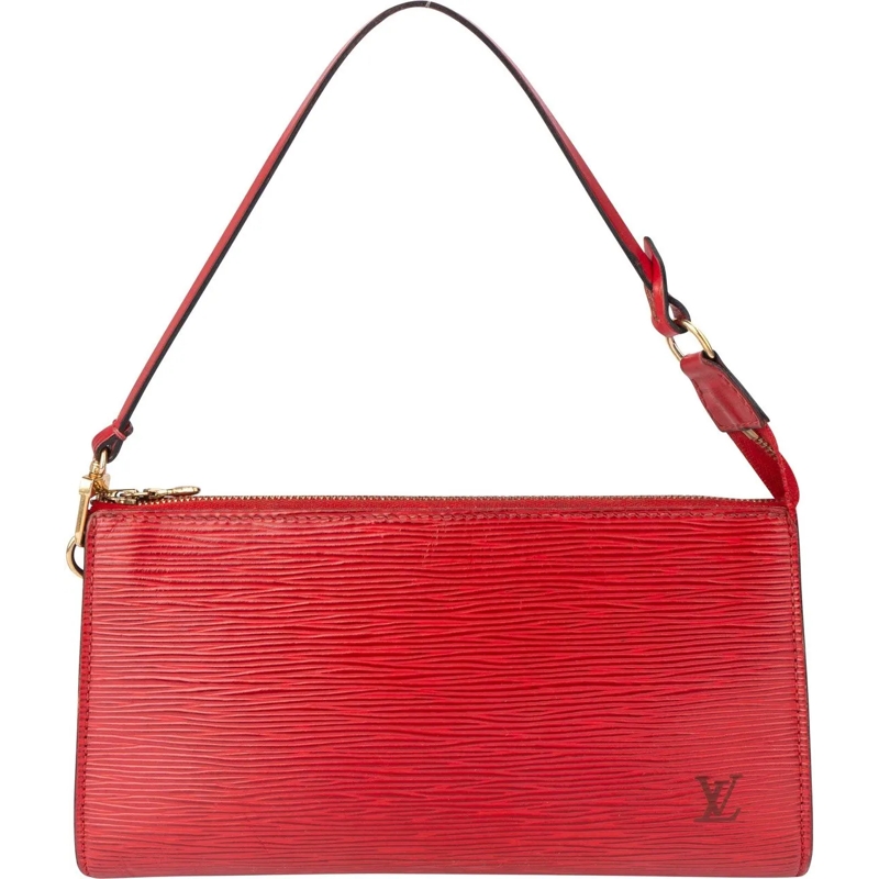 Louis Vuitton Tote Louis Vuitton Rouge Epi Leather Pochette Accessoir rot