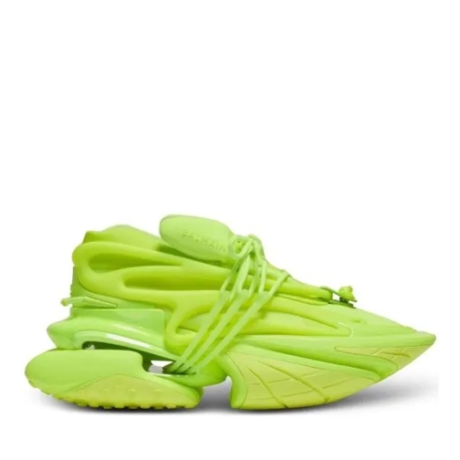 Balmain Neon Green Unicorn Sneakers Green sneaker a piattaforma