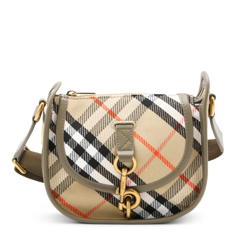 Burberry Schultertasche Beige Cotton Crossbody Bag Neutrals