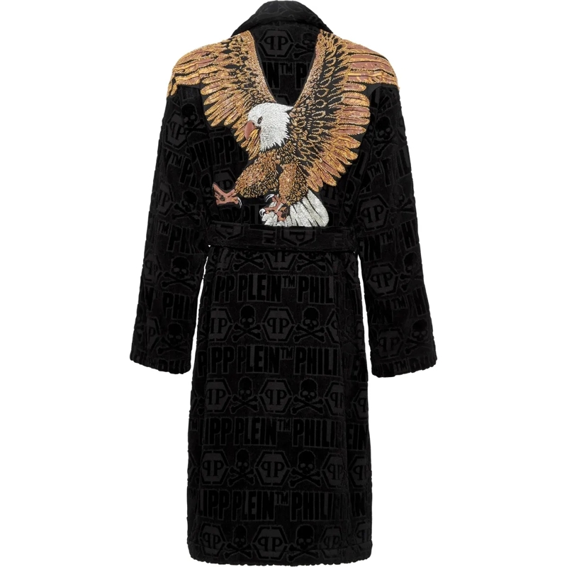 Philipp Plein  Bademantel Eagle schwarz (Image 2)