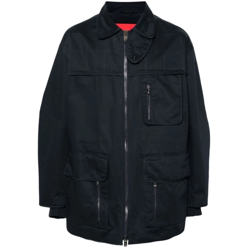 Ferrari Overgangsjas Navy Blue Cotton Jacket Blue