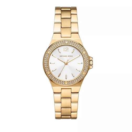 Michael Kors Mini-Lennox Three-Hand Stainless Steel Watch Gold Quartz Horloge