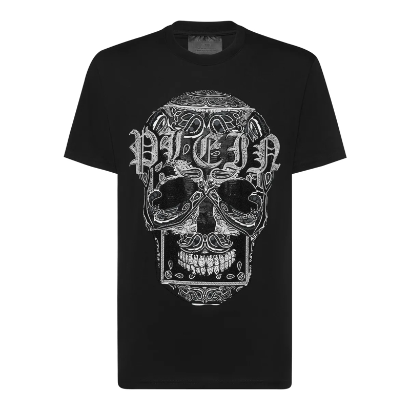 Philipp Plein T-Shirt T-Shirt Rundhalsausschnitt Ss Skull schwarz