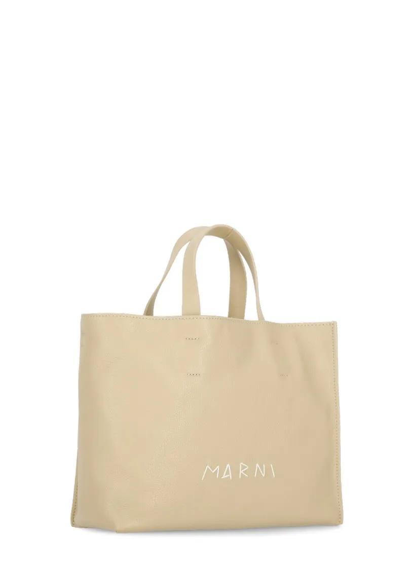 Marni Totes & shoppers Museo Soft Bag in beige