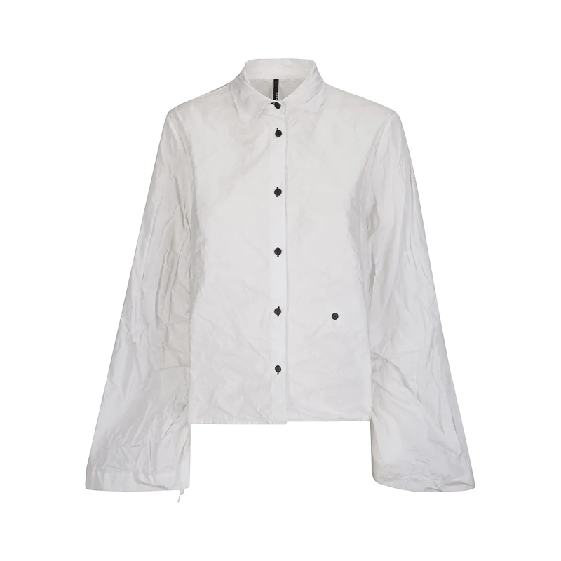 Maria Calderara Overhemd Crumpled Effect Shirt White
