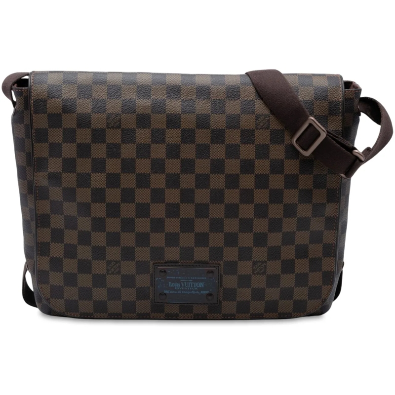 Louis Vuitton Sac à bandoulière Damier Ebene Brooklyn GM braun