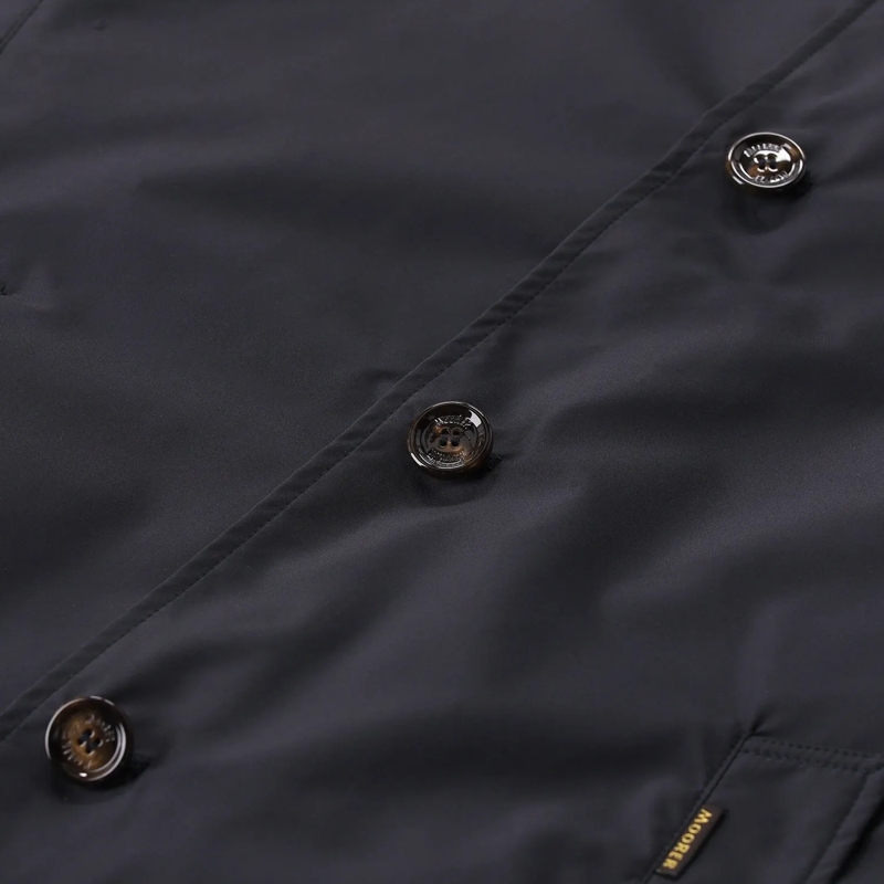 Moorer Overgangsjas Jacke aus Materialmix blau(Image 5)