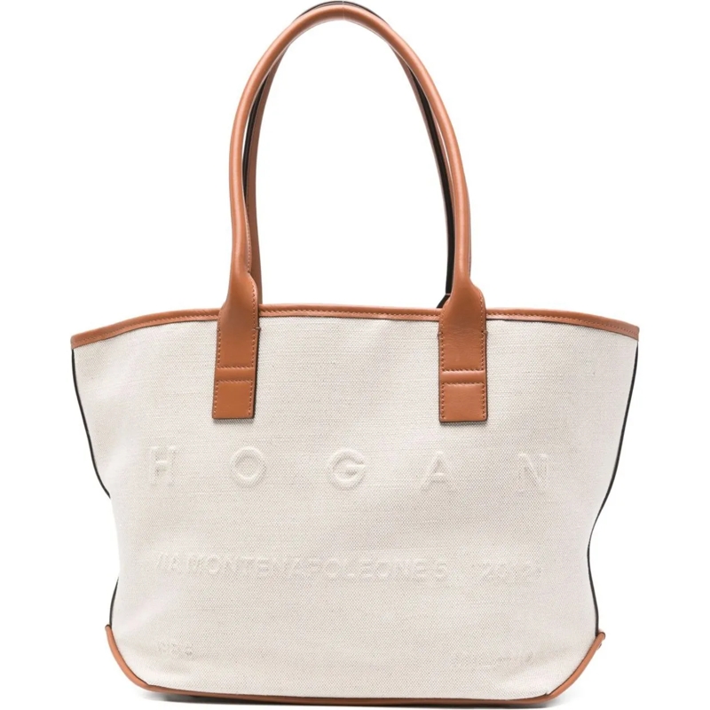 Hogan Shopper Bags Ivory weiß