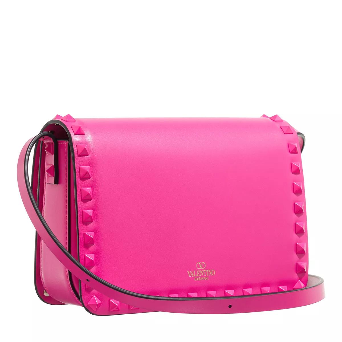 Small Rockstud23 Shoulder Bag Pink Shoulder Bag