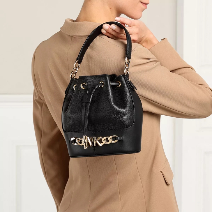 Michael Kors Devon Small Bckt Crossbody Bag Black Bucket Bag