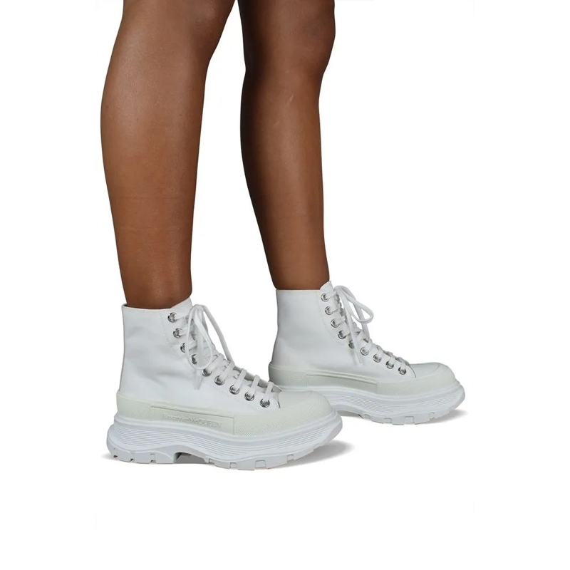 Alexander McQueen Sneaker basse Tread Slick Sneakers White