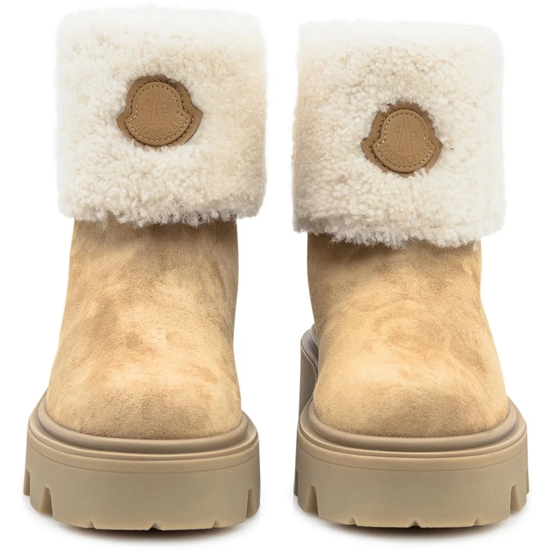 Moncler Bottes Moncler Aurea Ankle Boots Beige beige(Image 2)