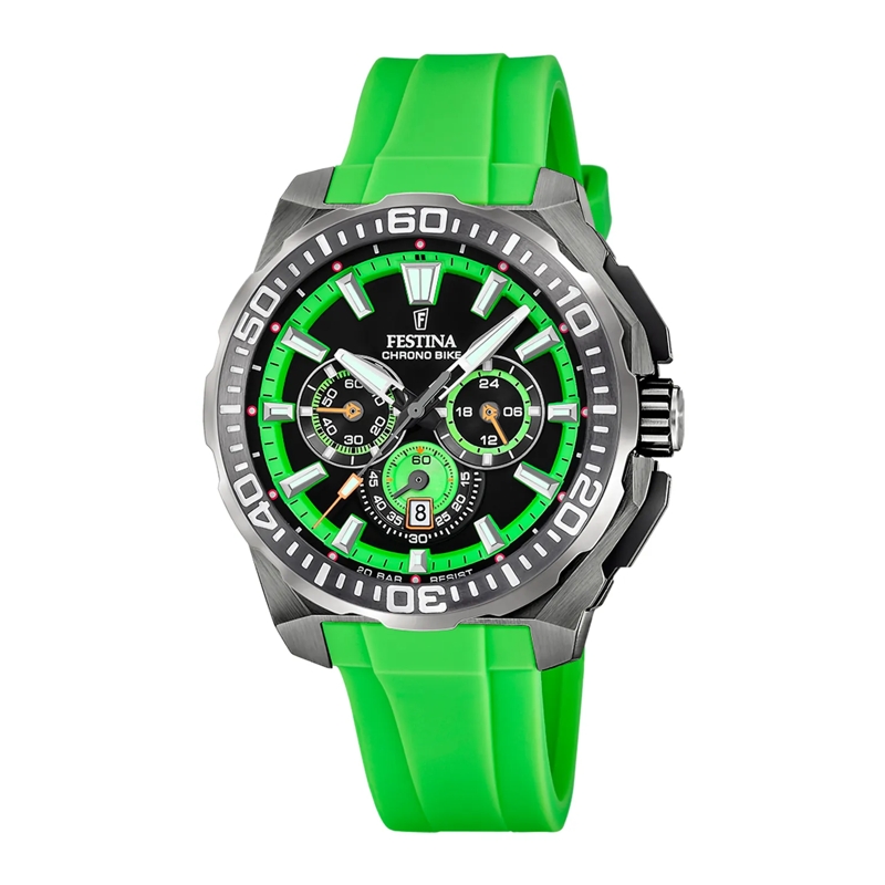 Festina Chronograph Chrono Bike Uhr Schwarz