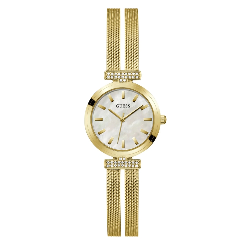 Guess Quarzuhr Quarz Analog Analog Uhr Anordnung gold
