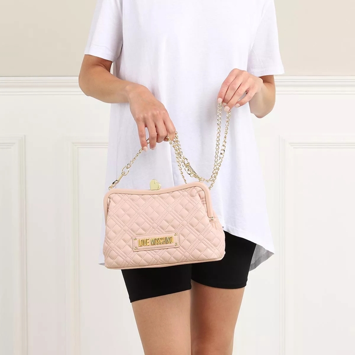 Love moschino best sale quilted shoulder bag