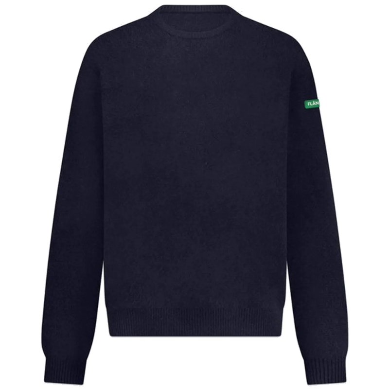 Flâneur Pull knitwear blue logo blau