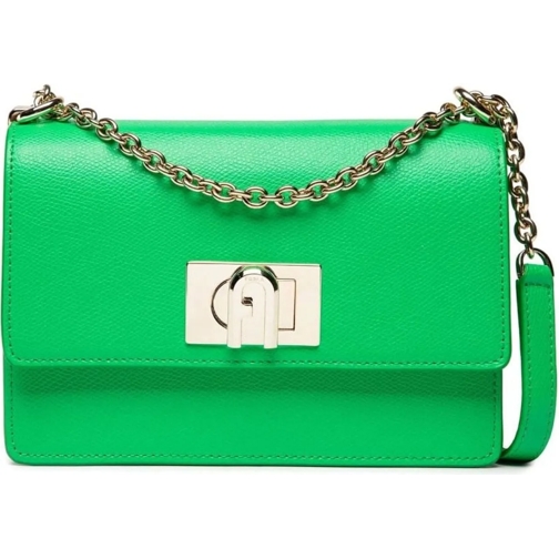 Furla Tote 1927 Grass Logo Crossbody Bag grün