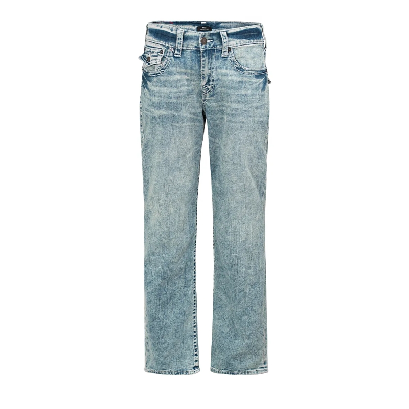 True Religion Jeans - Modell: Ricky- Melierte Optik- Entspannte Pass blau