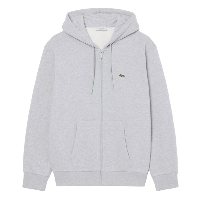 Lacoste  LACOSTE Herren Sweatjacke. Basic Zip-Jacke mit kle grau