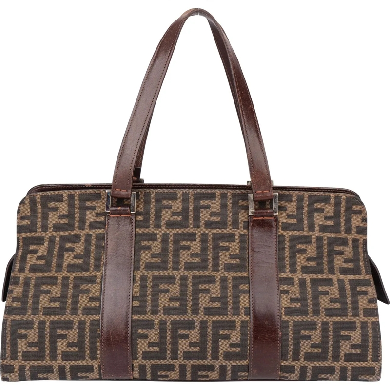 Fendi Schultertasche Fendi FF Monogram Zucca Handbag mehrfarbig