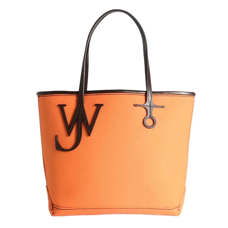 J.W.Anderson Draagtas Structured Cotton Canvas Tote Bag Orange