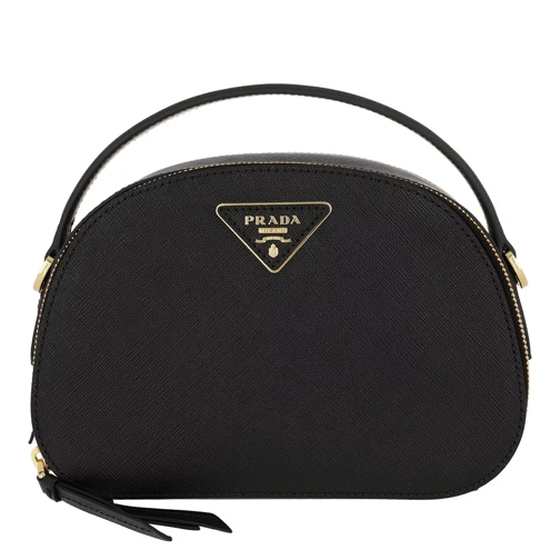 Prada Odette Shoulder Bag Leather Black Crossbody Bag