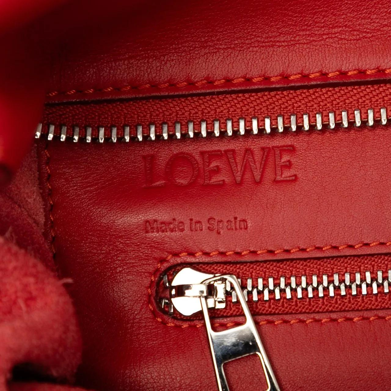 Thumbnail - Loewe Shopper - Leather Anagram Shopper Tote - Gr. unisize - in Rot - für Damen