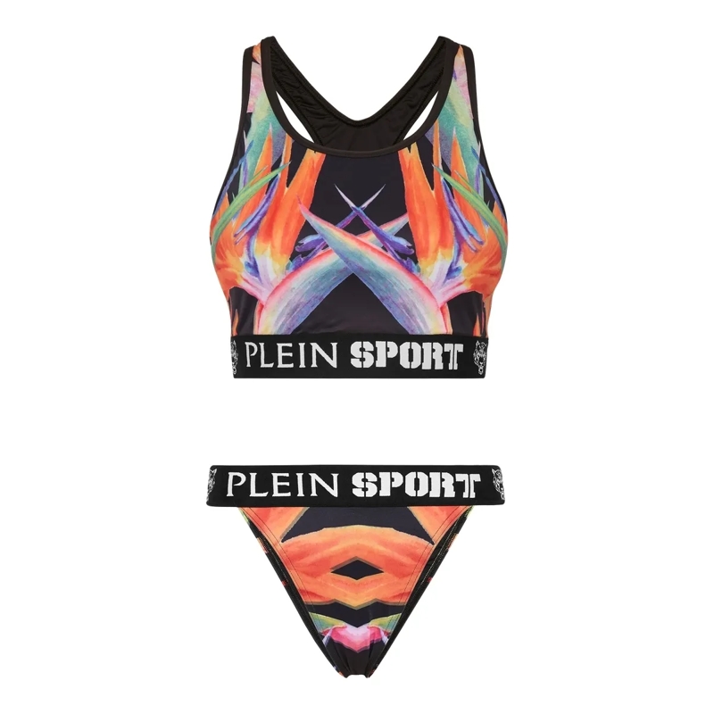 Plein Sport  Bikini Flowers schwarz