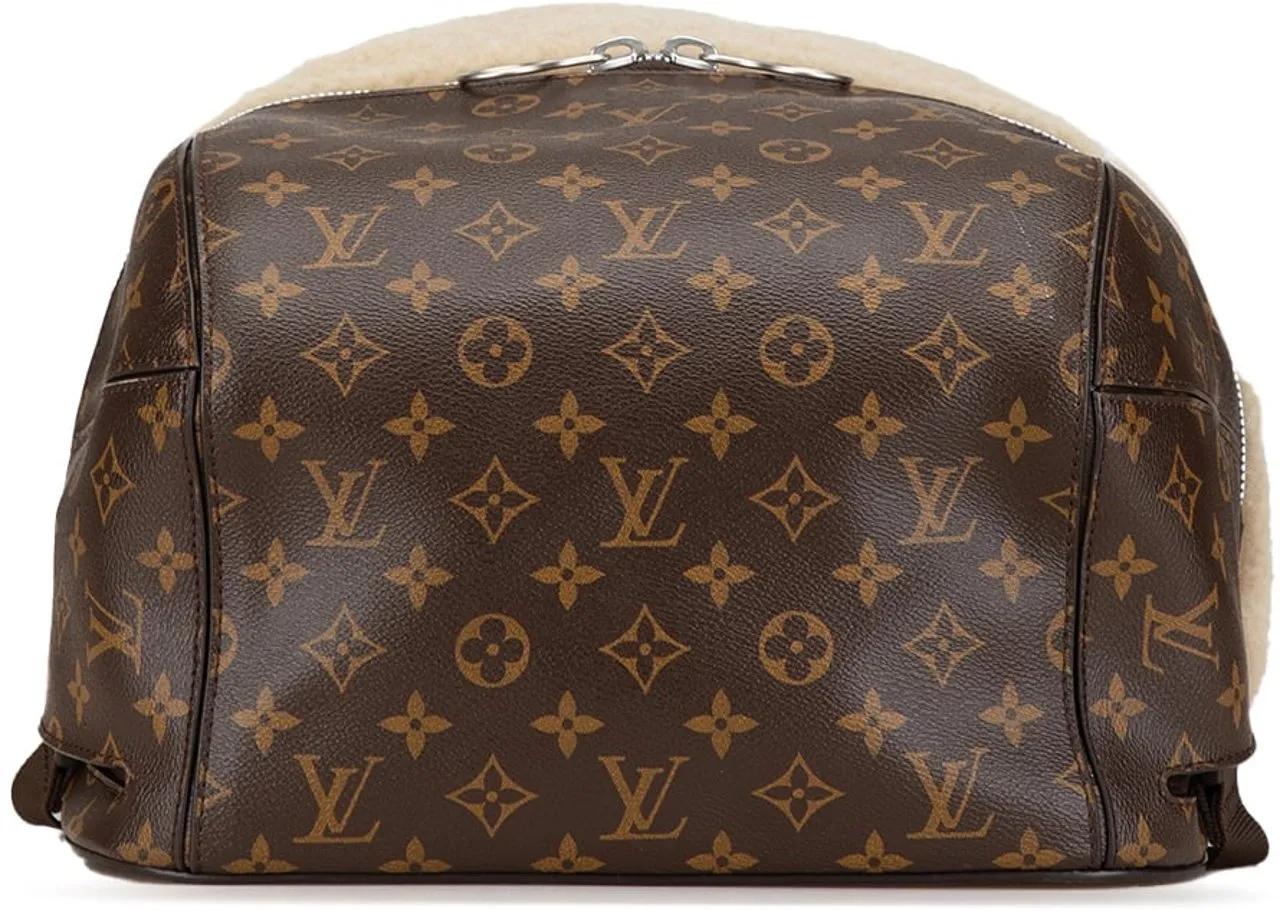 Thumbnail - Louis Vuitton Rucksäcke - Marc Newson Monogram Shearling Backpack - Gr. unisize - in Braun - für Damen