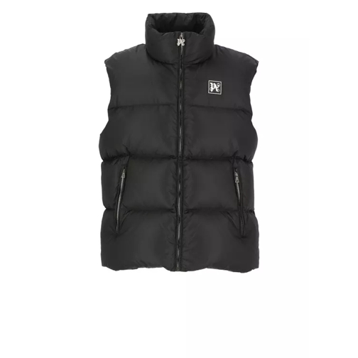 Palm Angels Padded And Quilter Sleeveless Jacket Black 