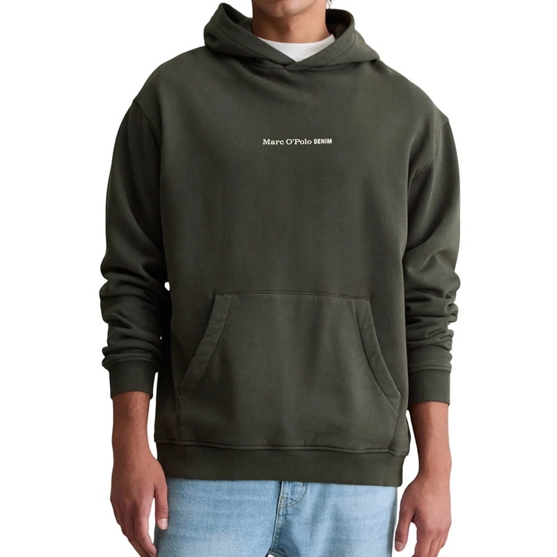Marc O´Polo  Hoodie, LSL Print, Relaxed Fit 1er Pack dunkel-grau(Image 2)