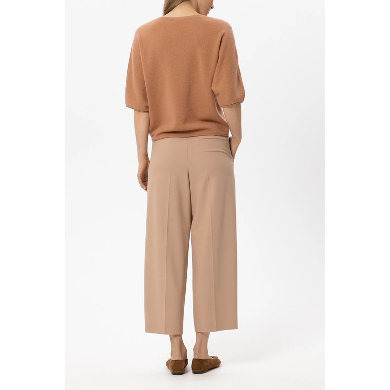 Luisa Cerano Stoffen broek Tapered-Pants mit Bundfalten nude(Image 4)