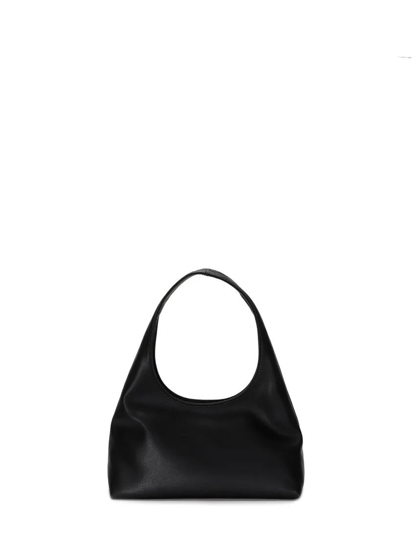 A.P.C. Hobo bags Faux Leather Top Handle Logo Bag in zwart