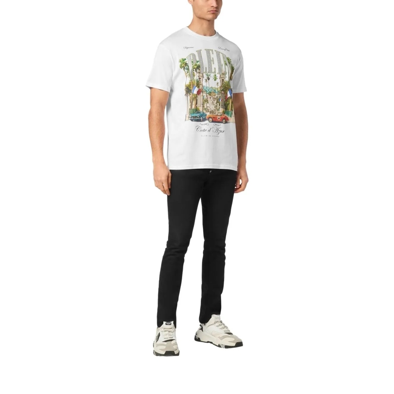 Philipp Plein T-Shirt T-Shirt Mit Schmucksteinen weiss(Image 2)