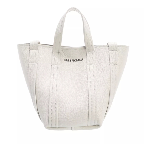 Balenciaga Everyday XS North-South Shoulder Tote Bag Chalky White/Black Rymlig shoppingväska