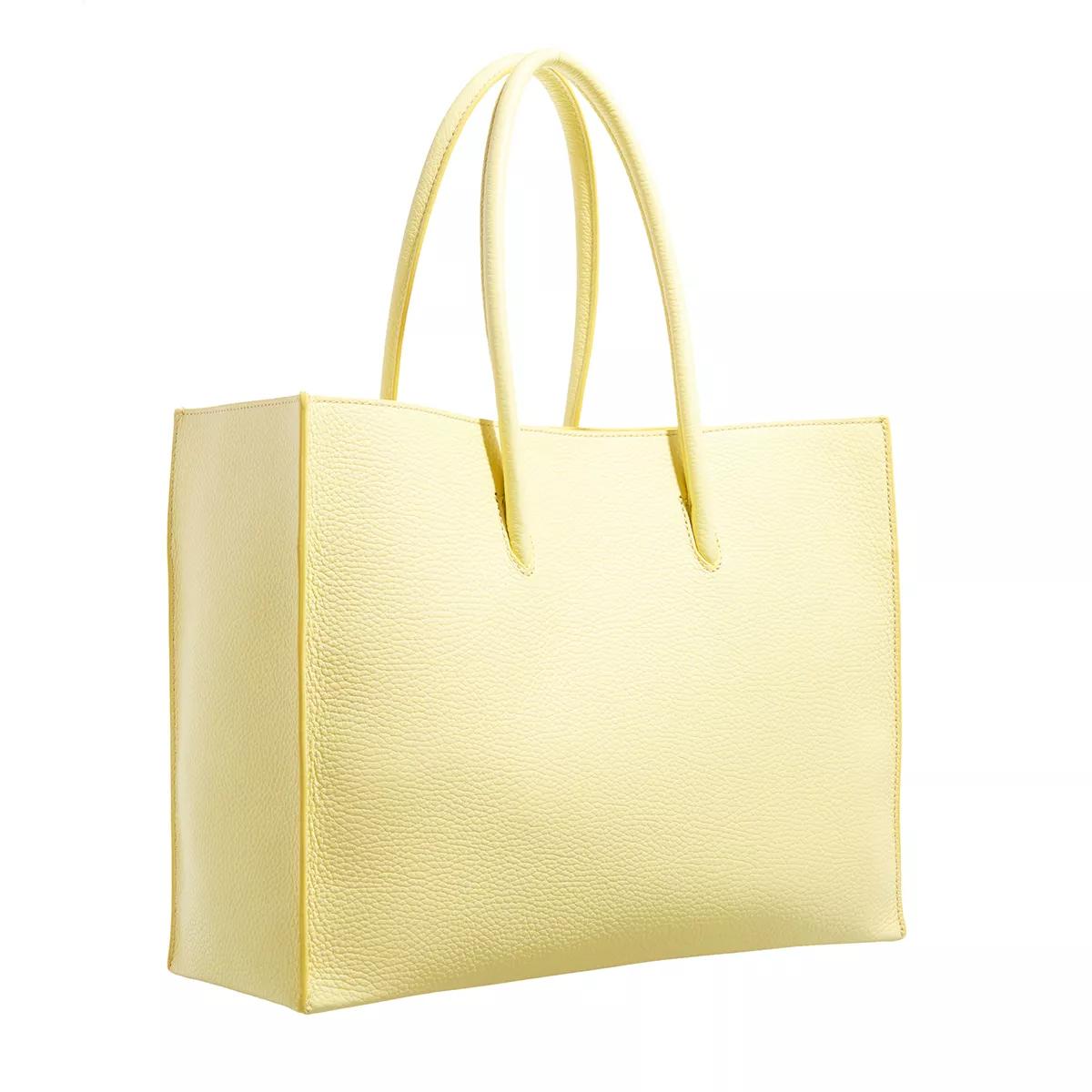 Coccinelle Gele Leren Handtas Lente Zomer Stijl Yellow Dames