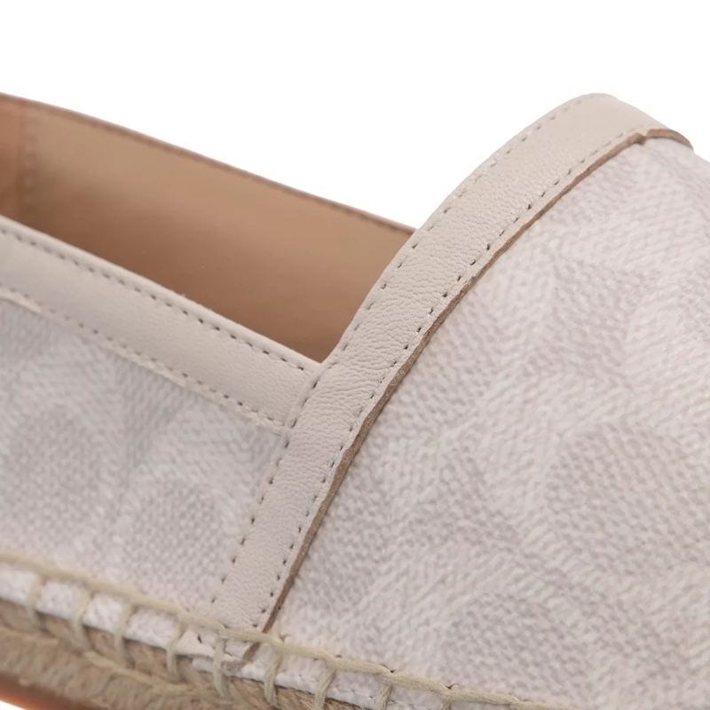 Coach Espadrilles Collins Coated Canvas Espadrille Chalk(Image 3)