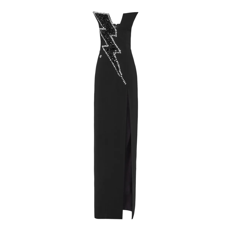 Philipp Plein Maxikleid Kleid schwarz