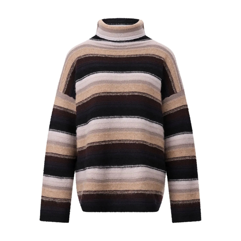 Sminfinity Pull Rollkragenpullover aus Kaschmir & Seide Braun