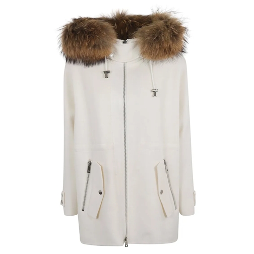 P.A.R.O.S.H. Veste de transition Stylish Cream Layering Jacket Neutrals