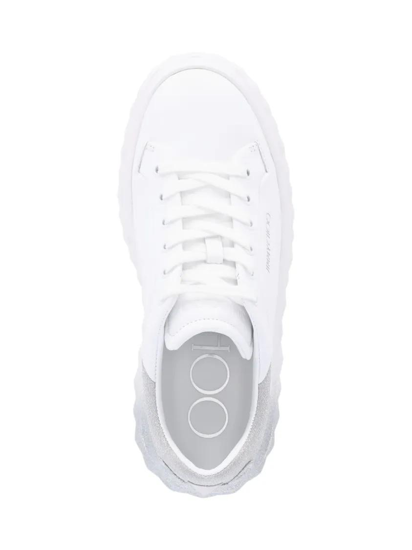 Thumbnail - Jimmy Choo Low-Top Sneaker - "Diamond Maxi/F Ii" Sneakers – White - Gr. 35,5 (EU) - in Weiß - für Damen