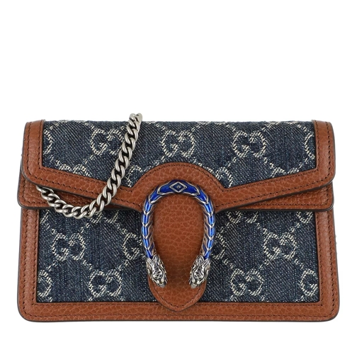Gucci Super Mini Dionysus Crossbody Bag Blue Tea/Brown Crossbody Bag