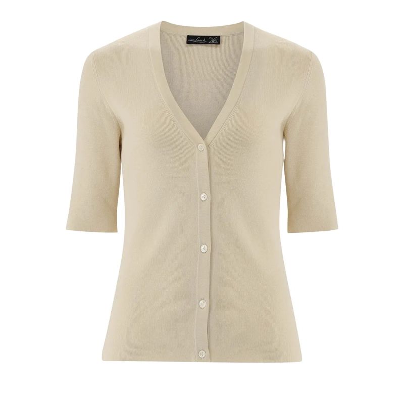 VAN LAACK Strickjacke Jacke Uni braun