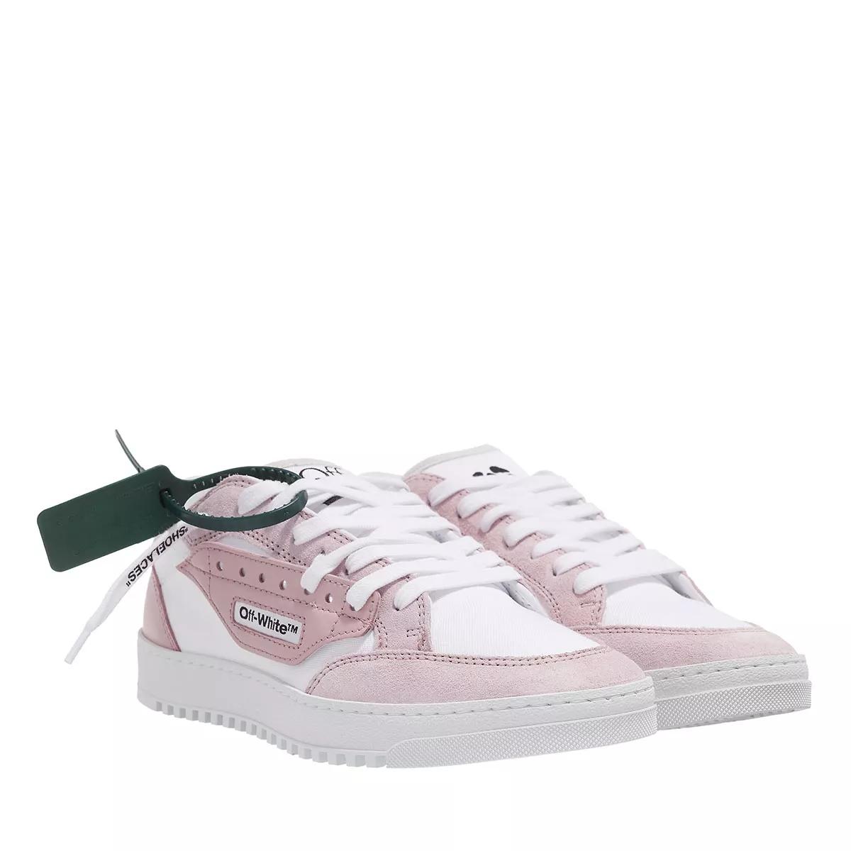 Pink off sales white sneakers